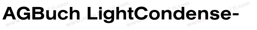 AGBuch LightCondense字体转换